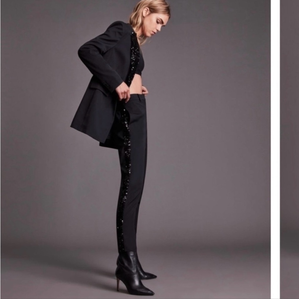ALLSAINTS Sofia Black Sequin Pant